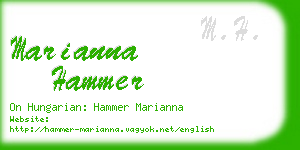marianna hammer business card
